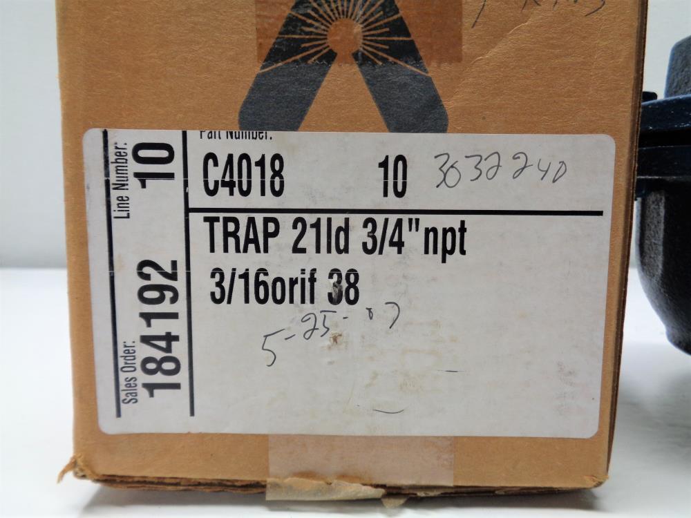 Armstrong 3/4" NPT Liquid Drain Trap 21LD #C4018